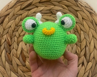 PDF Crochet Pattern: BullFROG Amigurumi Plush