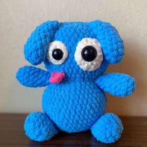 PDF Crochet Pattern: Bloo the Crocheted Critter, Beginner Simple Stuffed Amigurumi Pattern