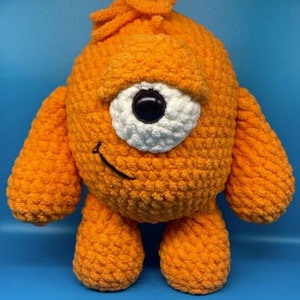 Crochet Monster Pattern: Larry the Orange Plush Toy (PDF Download)