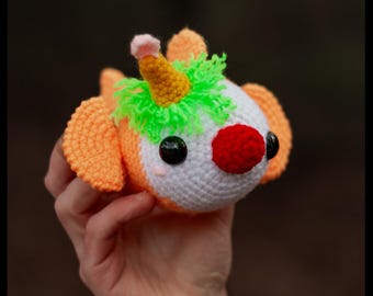 PDF Crochet Pattern: ClownFISH Amigurumi Cute Plushie