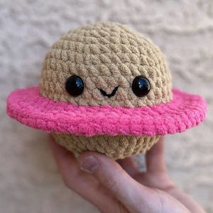PDF Crochet Pattern: Cake Planet No Sew Yarn Toy Easy Crochet Pattern Instant Download