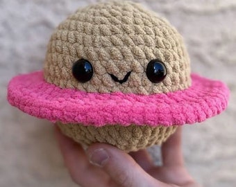 PDF Crochet Pattern: Cake Planet No Sew Yarn Toy Easy Crochet Pattern Instant Download