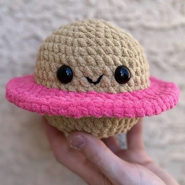PDF Crochet Pattern: Cake Planet No Sew Yarn Toy Easy Crochet Pattern Instant Download
