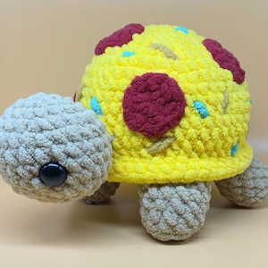 PDF Crochet Pattern: Pizza Turtle Cute Toy Simple Crochet Pattern