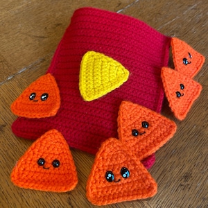 PDF Crochet Pattern: Cheesy Chip Bag Instant Pattern Download