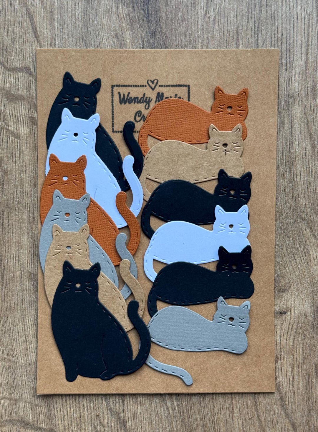 Die Cut X12 Cats, Kitty Embellishments, Cat Toppers, Card Making ...