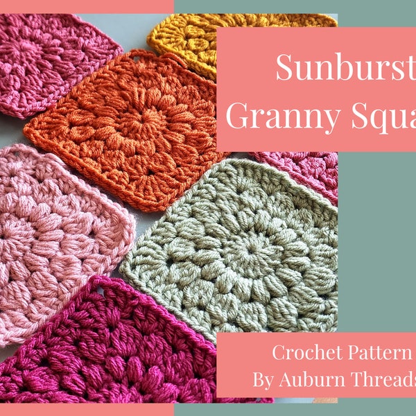 Sunburst Grandma Square Häkelanleitung-PDF