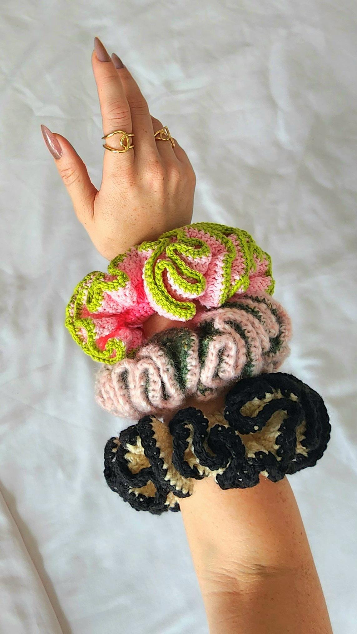 CROCHET PATTERN Coral Scrunchie Crochet Pattern Digital Download PDF - Etsy