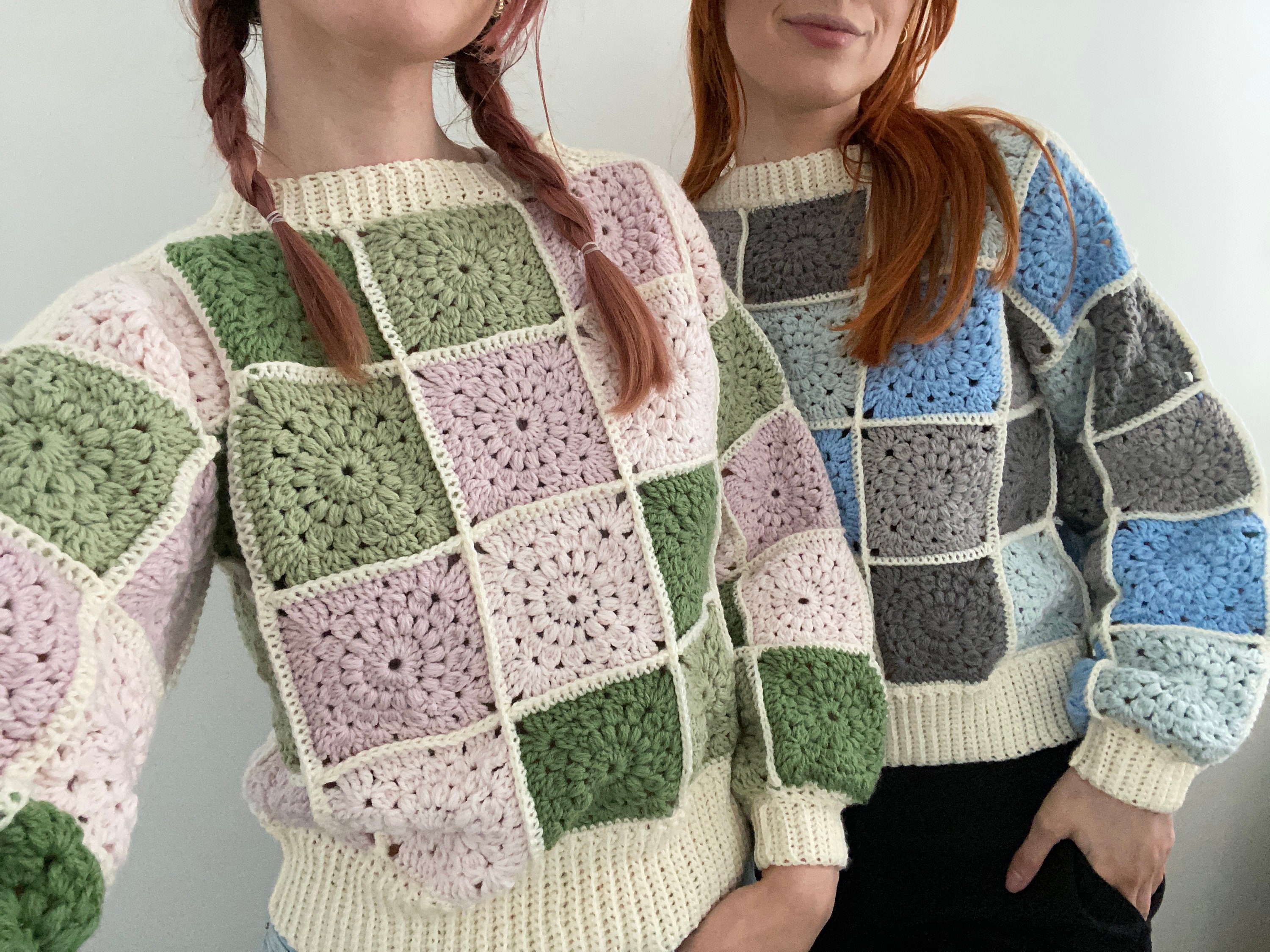 27+ Patchwork Sweater Crochet Pattern