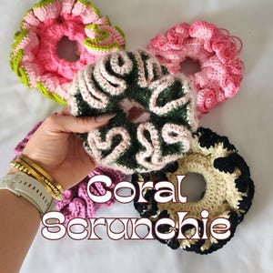HÄKELANLEITUNG Coral Scrunchie Häkelanleitung Digitaler Download PDF