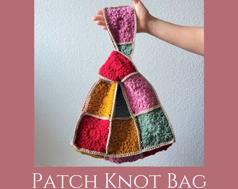 Patch Knot Bag Crochet Pattern-PDF