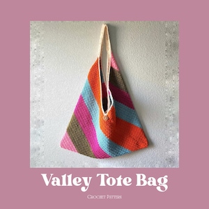 Valley Tote Bag Crochet Pattern-PDF