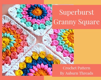 Patrón Superburst Grandma Square - PDF