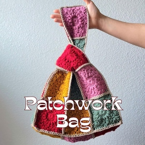 Patch Knot Bag Crochet Pattern-PDF