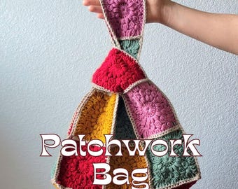 Patch Knot Bag Crochet Pattern-PDF