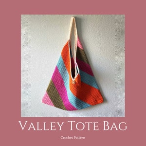 Valley Tote Bag Crochet Pattern-PDF