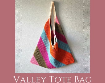 Valley Tote Bag Crochet Pattern-PDF