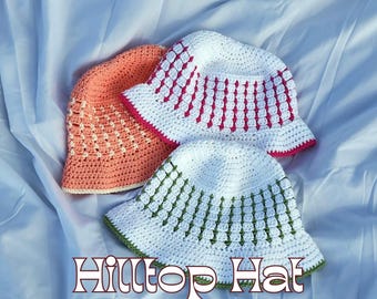 Hilltop Hat - PDF Crochet Pattern