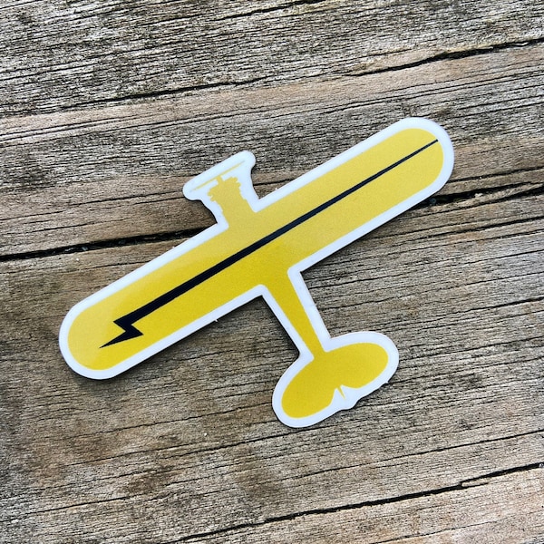 Minimal Piper Cub Sticker | Airplane Sticker