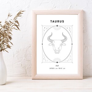 Set of 12 Astrology Star Sign Printable Wall Art