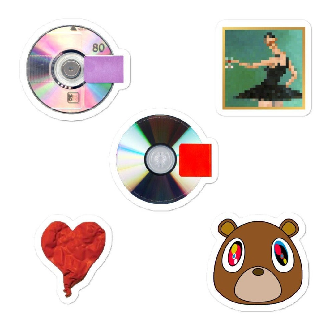 KANYE WEST Album Sticker Pack Etsy