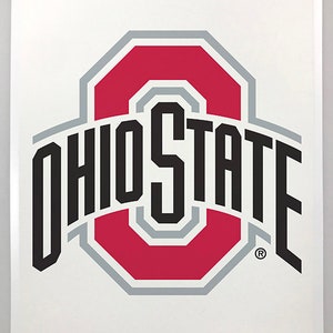 May include: Ohio State University logo with a red "O" inside a gray outline and the words "Ohio State" in black text.
