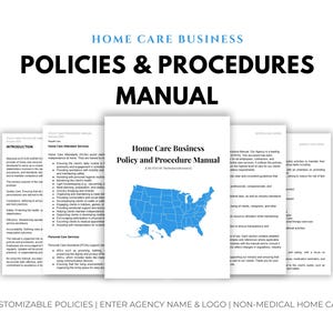 Editable Home Care Policy Manual Template: Licensing & Procedures