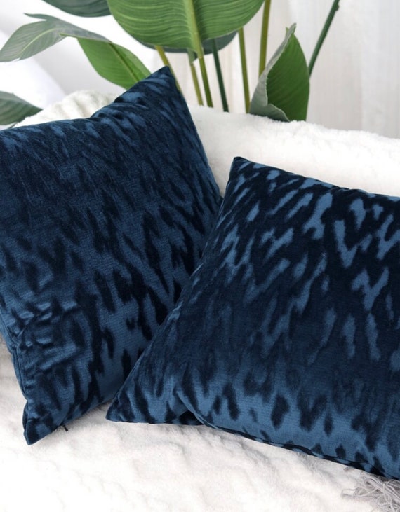 Oversized blue throw clearance pillows