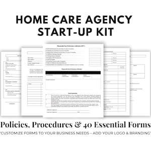 Home Care Business Start-Up Kit – Policies, Procedures & Essential Forms