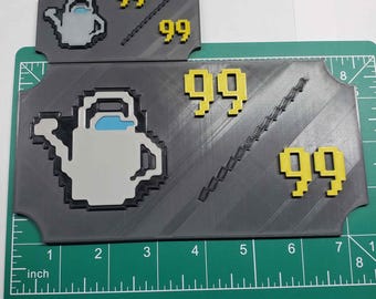 OldSchool Runescape Inspired Level 99 Farming Commemoration 3D Printed Wall Hang & Magnet
