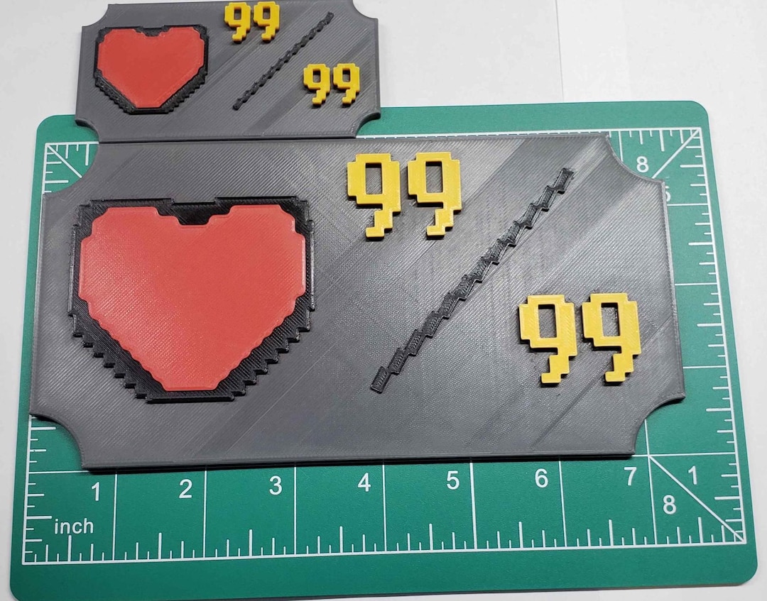 Oldschool Runescape Inspired Level 99 Hitpoints Commemoration 3D ...