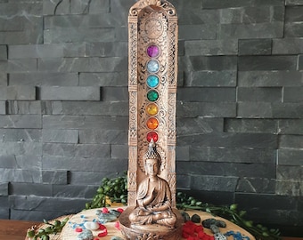 Chakra and Buddha Incense Stick Holder / Collectors