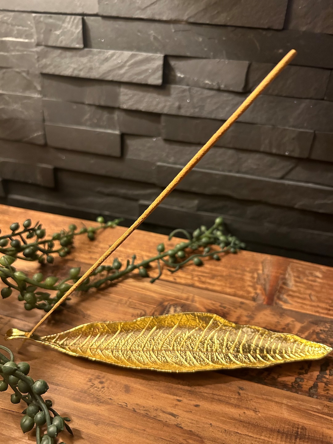 Leaf Incense Stick Holder Etsy