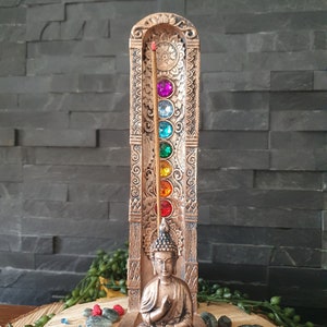 Chakra and Buddha Incense Stick Holder / Collectors image 2