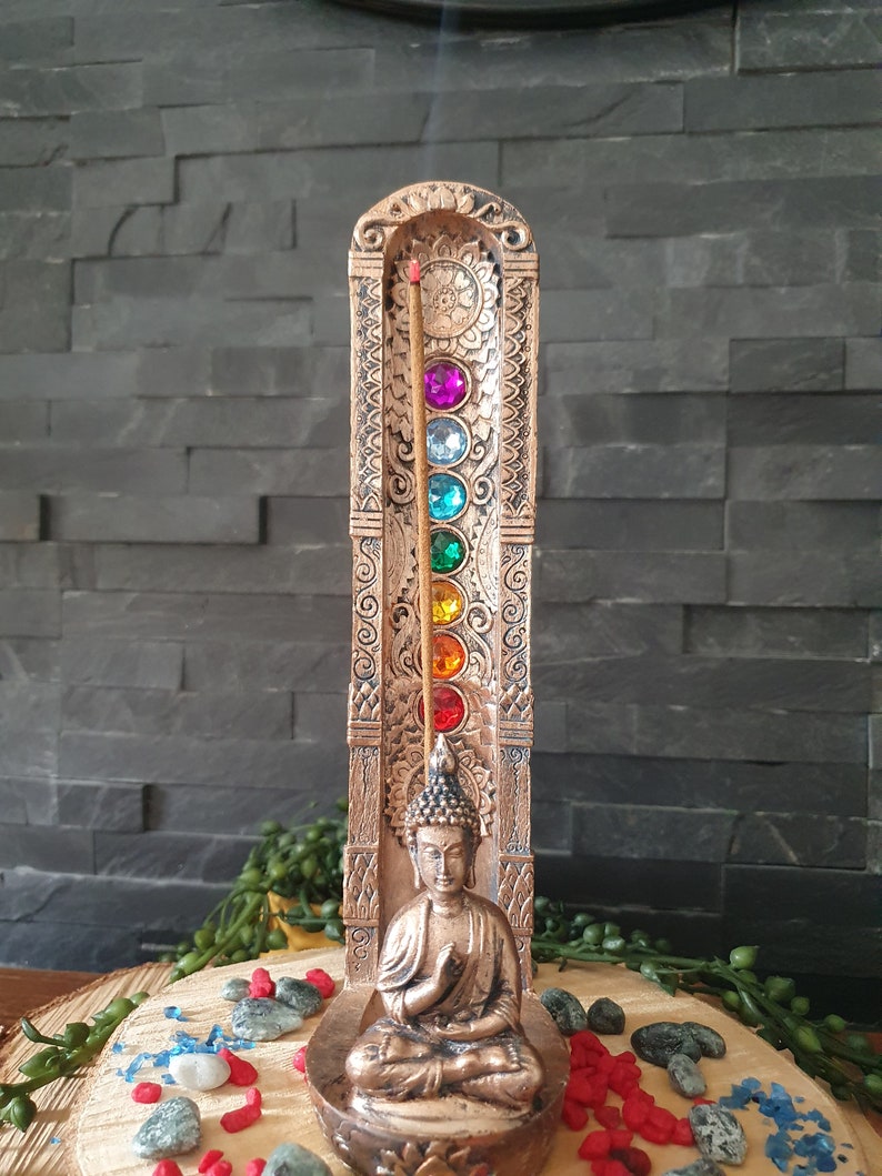 Chakra and Buddha Incense Stick Holder / Collectors image 2