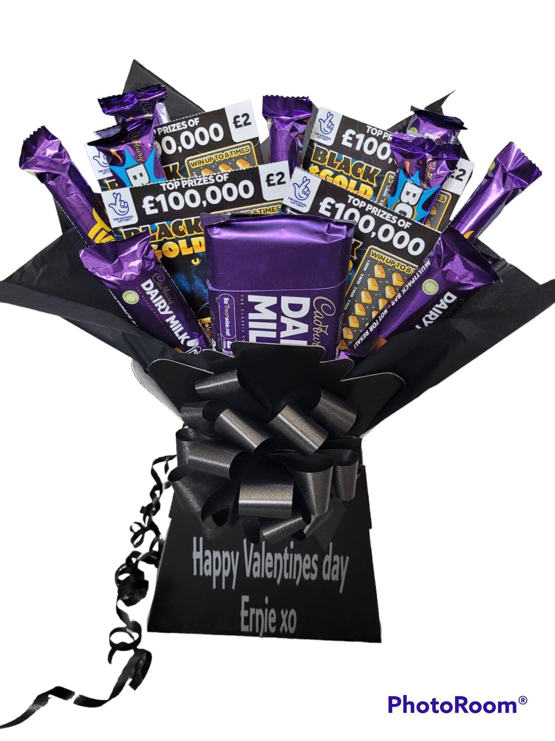 Cadbury Chocolate Gift Hamper & Scratch Cards Bouquet Fathersday Gift