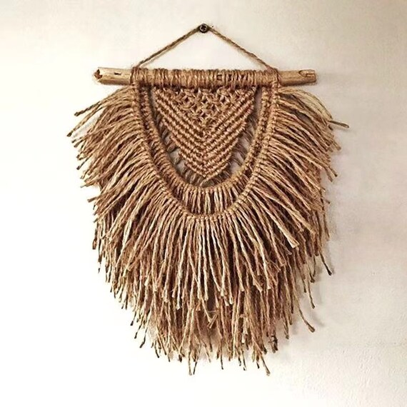 Handmade Jute Wall Hanging Boho Wall Decor Bohemian Jute Etsy