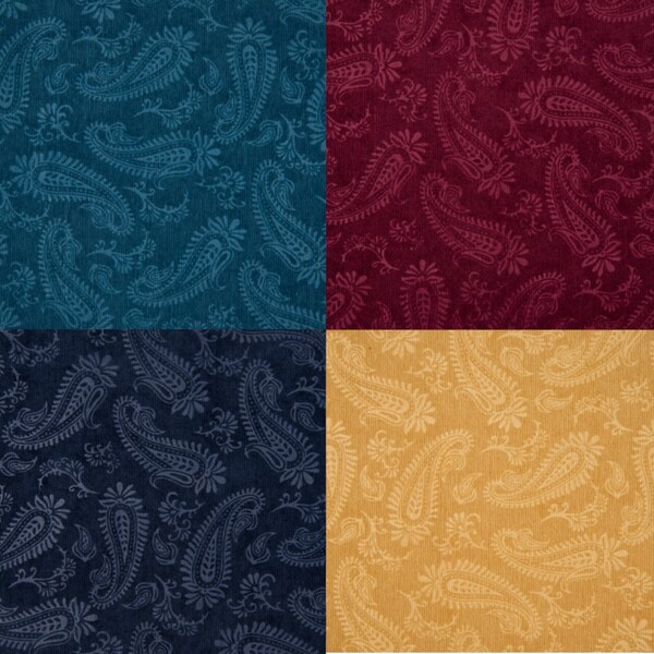 Stoff Cord Embossed mit Muster Motiv Cordstoff Feincord Kinderstoffe Dekostoff Dekokissen Kleiderstoff Meterware bordeaux ocker terra