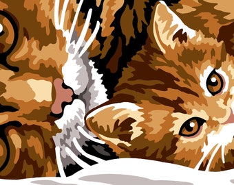 SEG de Paris Tapestry/Needlepoint Kit – Cat & Kitten