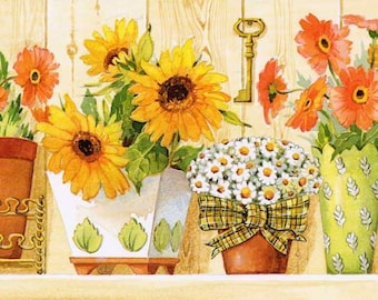 Grafitec Printed Tapestry/Needlepoint Kit – Sunflowers & Daises