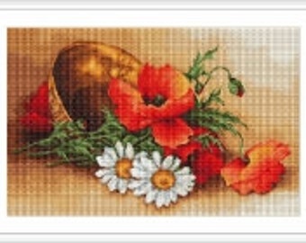 ArtGoblen Counted Cross Stitch Kit - Wild Flowers