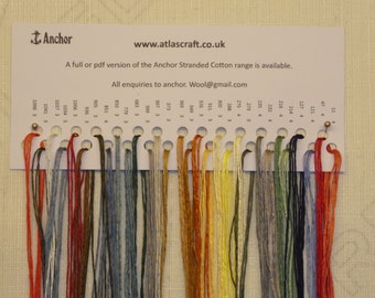 Bumper Bundle of Anchor Stranded Cotton 100 Metres 30 Shades on