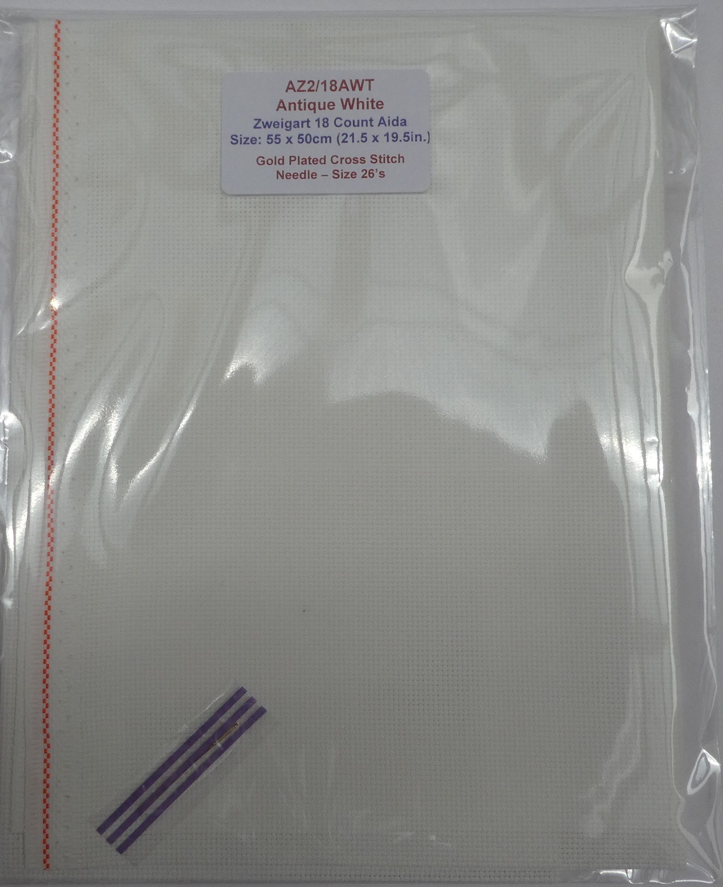 Super Value 100 Cotton14 Count Cross Stitch Aida Fabric Antique White for  sale online