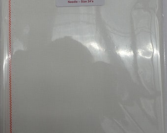 Zweigart Anrtique White16 count Aida Cross Stitch Fabric 55 x 50cm with Needle