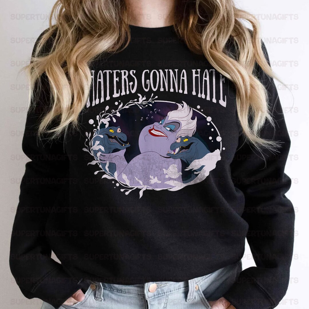 Disney Little Mermaid Ursula Haters Gonna Hate Tshirt Disney Etsy