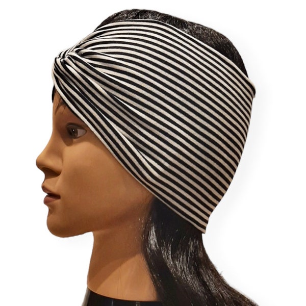Fascia capelli turbante elastica righe, headband, turbante para el pelo, bandeau femme, Haarband Damen, Stirnband Damen