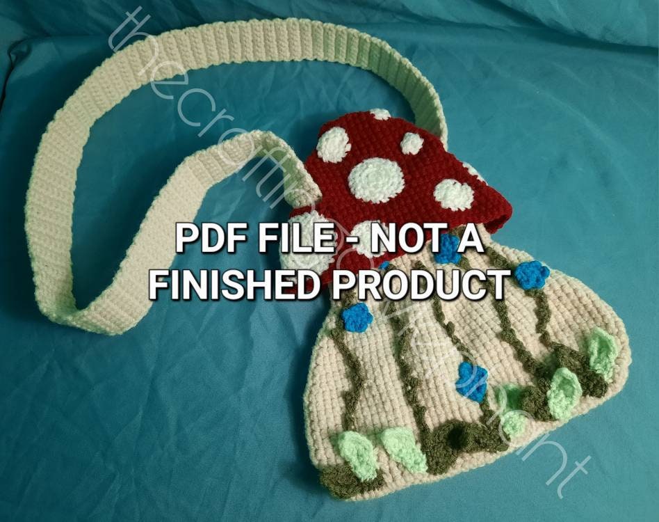 PDF Mushroom Bag Crochet Pattern