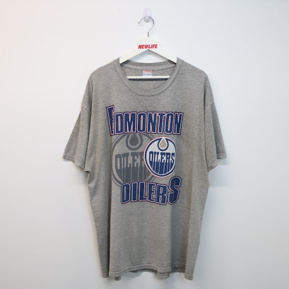 Men's Starter Royal Edmonton Oilers Arch City Team Graphic T-Shirt Size: Small