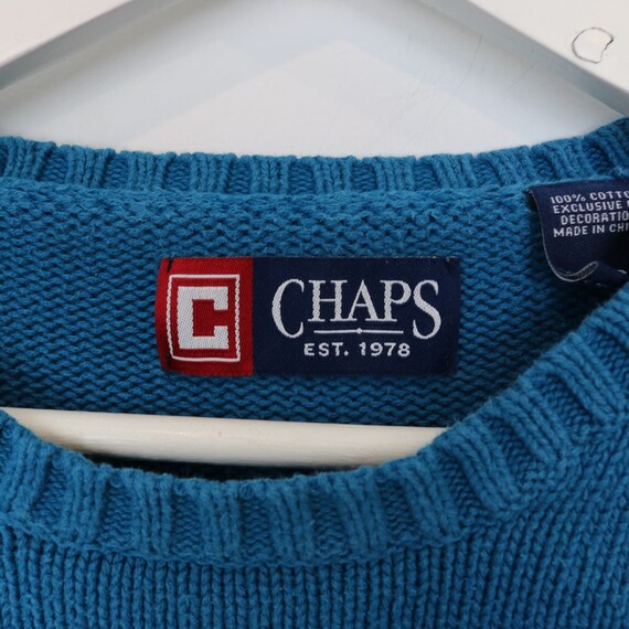 90s  vintage　knit sweater CHAPS 　2XB 90s vintage knit sweater CHAPS 2XB