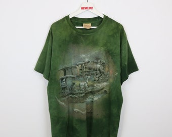 Vintage 2004 The Mountain Train Nature Tee - L